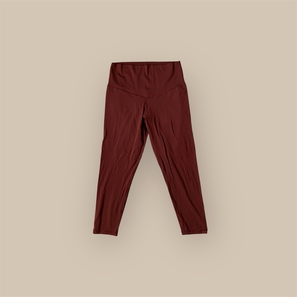 aerie Pants - aerie High-Rise Wine-Colored Leggings